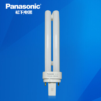 松下（Panasonic）插拔式节能灯18W 针插式荧光灯管 三基色 4支装 三基色