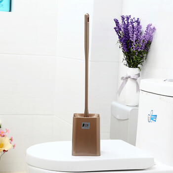 易丽洁(elg) 时尚方形马桶刷清洁厕所座桶刷 卡其色