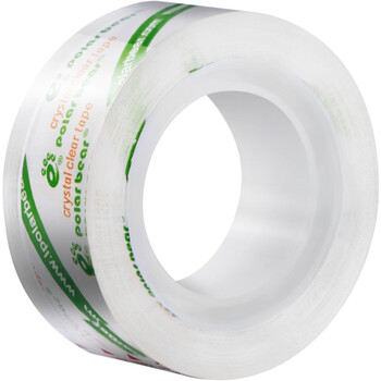 北极熊(Polar bear)高透明文具胶带高粘小胶带学生错题整理学习办公用品18mm*18m(宽型)8卷装CC-188 北极熊(Polar bear)高透明文具胶带高粘小胶带学生错题整理学习办公用品18mm*18m(宽型)8卷装CC-188