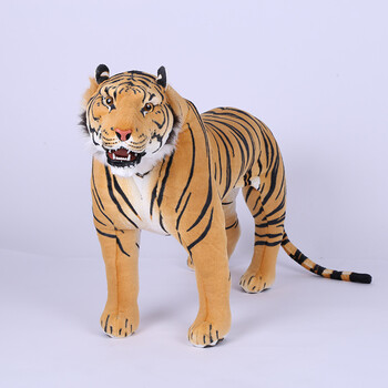 大号老虎公仔毛绒玩具仿真白老虎布娃娃小老虎抱枕儿童节生日礼物