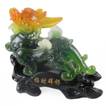 
                                                            上善好（THE.GOOD） 开业礼品貔貅大摆件工艺品 办公室电视柜装饰品 风水招财客厅摆设 PX 大号招财貔貅 墨玉色 长约22厘米                