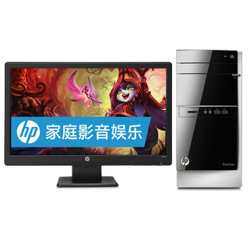 惠普（HP）500-515cn 台式电脑（G1840 4G 500G DVD光驱 WiFi 键鼠 Win8.1）18.5英寸显示器