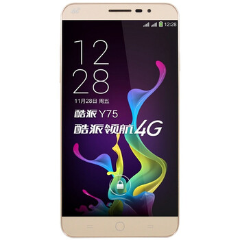 酷派 锋尚（Y75） 移动4G手机 双卡双待（8G ROM） 金色 8G