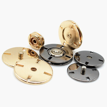 金属暗扣衣服纽扣扣子外套按扣摁扣按钮外衣衬衫衬衣钮扣 玫瑰金 23mm