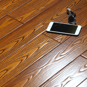 简易地板贴纯实木地板番龙眼仿古浮雕耐磨家用卧室原木地板022 6335