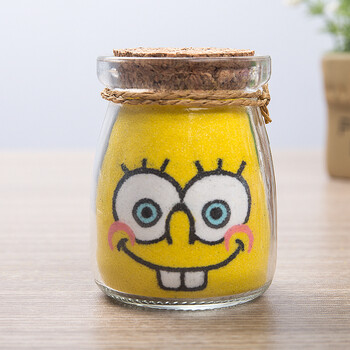 抖音热门同款沙瓶画生日礼物闺蜜手工走心创意礼品风景沙画瓶 海绵