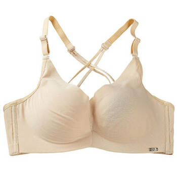 聚拢无钢圈上薄下厚款性感收副乳小胸罩夏日本无痕内衣女 肤色 36/80a