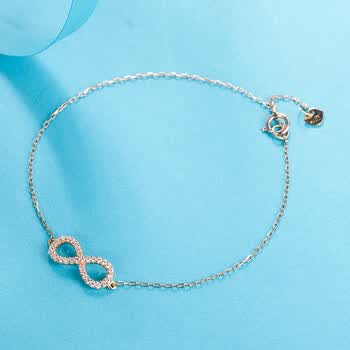 【奇美拉手链】奇美拉(chimera) 饰品 无限的爱 简约9k金手链 金色