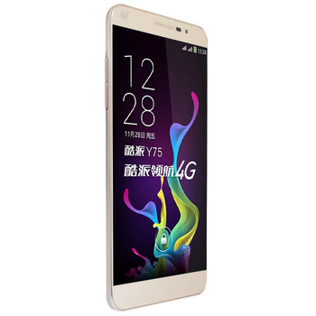 酷派 锋尚（Y75） 移动4G手机 双卡双待（8G ROM） 金色 8G