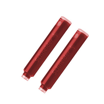 钢笔签字笔专用配件 适合施耐德钢笔与可换的走珠笔 6602 红色墨囊6支