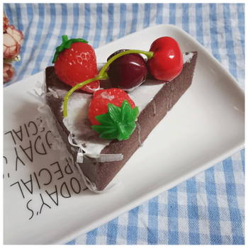 仿真蛋糕模型三角形水果甜品慕斯点心假食物面包道具店摆设装饰品o.