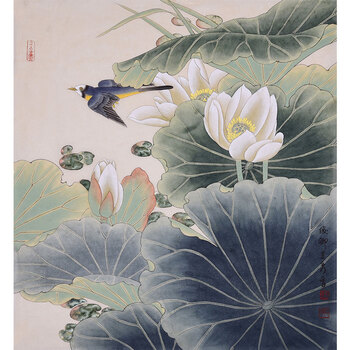 吴秀香《荷韵清幽》06拍卖已结束唐丽《事事如意》06拍卖已结束宋