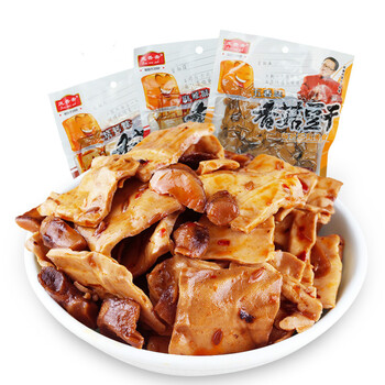 山东特产庞香斋香菇豆干250g*3袋五香烧烤麻辣豆干豆腐干三口味可选