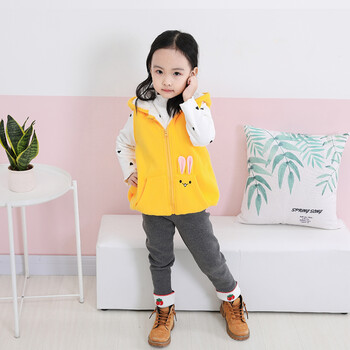 动真格女童马甲冬季外穿3儿童马夹秋冬婴儿坎肩加厚保暖6一岁女宝宝