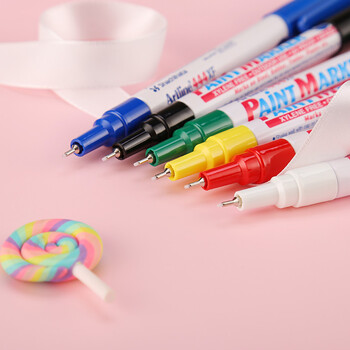 【开学必备】旗牌（Shachihata）Artline 办公学生油漆笔马克笔 记号笔 记录签字笔 大头笔 圆头 0.8mm 红色 EK-444XF