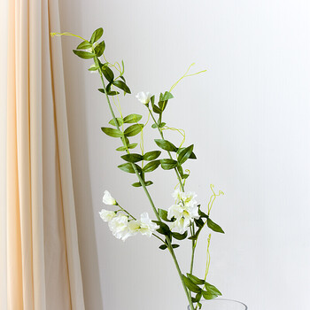 豌豆花仿真假花束客厅餐桌藤蔓花艺摆放花卉吊顶装饰藤条植物摆设