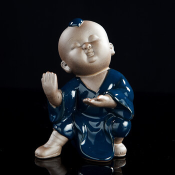 茶玩茶具摆件茶室装饰茶盘茶桌周边茶艺茶道配件 怀中抱月-功夫小子