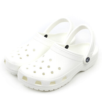 卡洛驰2016年新款经典克骆格沙滩情侣凉鞋洞洞鞋男女鞋10001 白色 m11