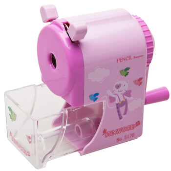 三木(SUNWOOD) 简约式手摇削铅笔机/卡通削笔机/削笔器/学生卷笔刀/转笔刀 粉色 5170 三木(SUNWOOD) 简约式手摇削铅笔机/卡通削笔机/削笔器/学生卷笔刀/转笔刀 粉色 5170