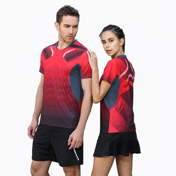 2018新款2018新款羽毛球服网球服女款情侣套装夏季比赛运动服速干男款