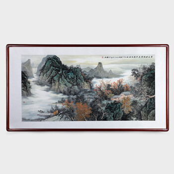 中国山水画协会理事 六尺《瑶寨归家图》取自画家本人06景珊珊