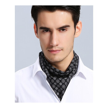 男士方巾百搭韩版潮男秋冬季系脖真丝领巾嘻哈围脖围巾面巾 xfj11