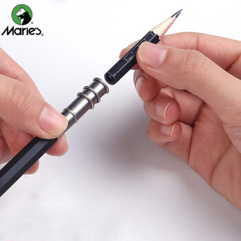 马利(Marie's)铅笔延长器3个装双头铅笔加长杆延长增长接笔器套装8-10mm铅笔适用速写马克笔绘画
