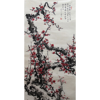 拍卖已结束06贾玉富《一枝墨梅送春风》拍卖已结束06刘筱品