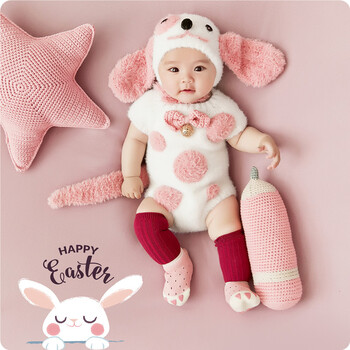 百天摄影服饰新生婴儿童拍照服装影楼满百天男女宝宝写真衣服套装 18