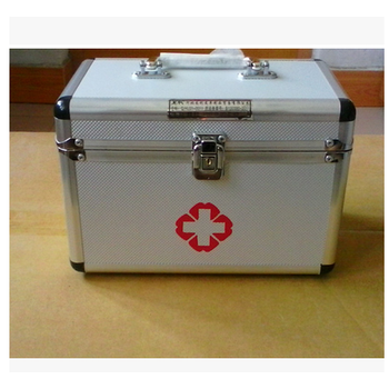铝合金出诊箱家用医药箱医疗箱收纳保健箱验厂急救箱车用药箱 14寸