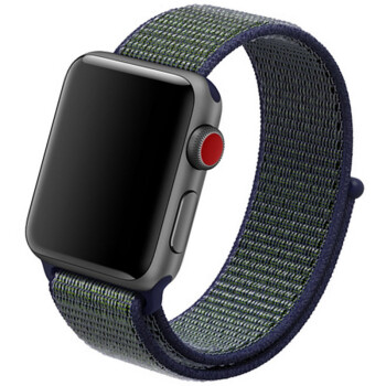 苹果手表表带/尼龙回环运动款 适用于apple watch 1/2/3代 深雾灰色