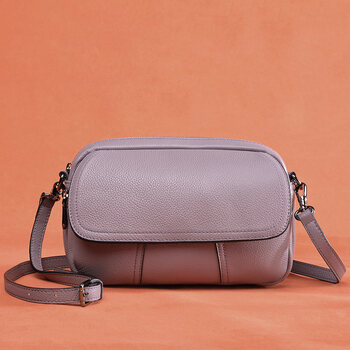 斜挎小包包女2018新款真皮女包韩版百搭女士单肩斜跨包软皮小圆包