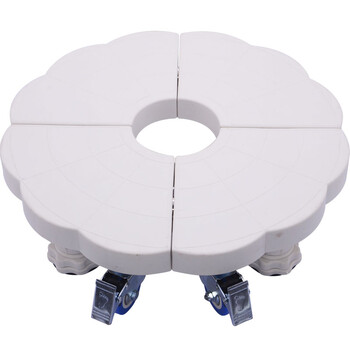 鑫嘉慕 圆柱形空调底座架 可移动托架 空调增高架 c款4轮4脚_ 4折现价