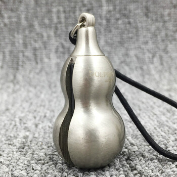金属葫芦万次火柴模型钥匙扣户外便携煤油打火机hx 银色葫芦