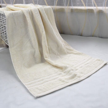 棉质旅行便携小浴巾便携式游泳瑜伽小浴巾100*50cm 068米色