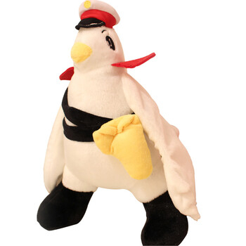 耳 白鸽侦探 白猫班长公仔布娃娃玩偶儿童礼物 白鸽探长(唱主题曲款)