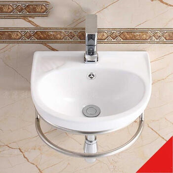 纳丽雅 卫浴 洗手盆挂盆洗脸盆陶瓷台上盆挂墙式小卫生间洗面盆支 a款