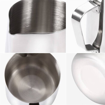 焙印 304不锈钢咖啡机拉花杯 拉花针 拉花模具三件套