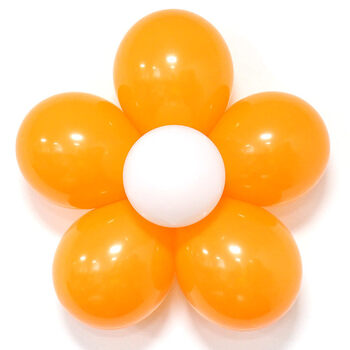 婚房婚礼生日气球拱门装饰万圣节 生日手工diy花朵气球 橘色diy花朵