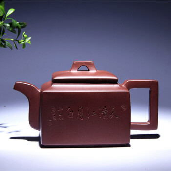 春先取りの【多寶屋】XP4720□中国古玩煎茶道具□ 蒋蓉在銘茶壺梅花題