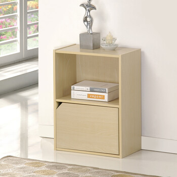 慧乐家二层单门柜 慧乐家储物柜二层单门简约收纳柜小书柜木纹色114 行情报价价格评测 京东