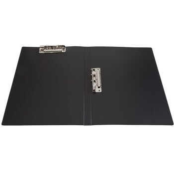 齐心(Comix) A4经济型文件夹/资料夹/双强力夹 黑色 办公文具AB600A-W