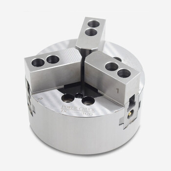 中空中实三爪液压卡盘油压动力卡盘夹头6寸 8寸 10寸钢体软爪卡爪 中