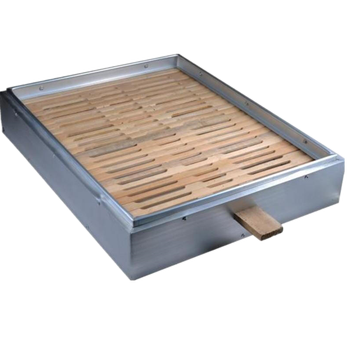 金强厨具 长方形大蒸笼包边包口蒸笼蒸屉铝合金竹制笼屉商用包子馒头