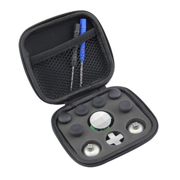 xbox one精英版手柄摇杆配件改装 ps4手柄金属摇杆 fps键 黑色11件套