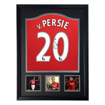 曼联时期 罗宾范佩西 亲笔签名足球服球衣 珍藏礼物含sa证书