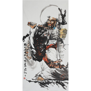 当头》06拍卖已结束中国书画家联谊会会员 王贵国《虎啸》06拍