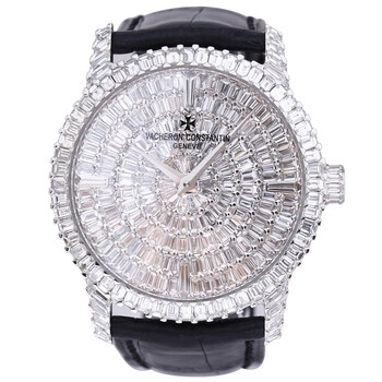 95新 江诗丹顿 传袭系列 82760 18k白金 后镶钻 手动机械 男表