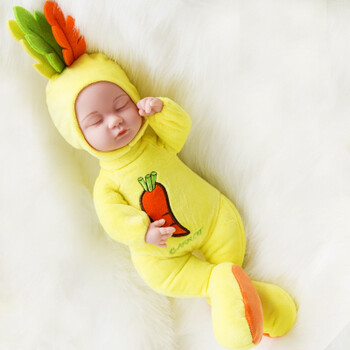 会说话的智能洋娃娃婴儿安抚陪睡眠布娃娃男女孩玩具 257黄色胡萝卜