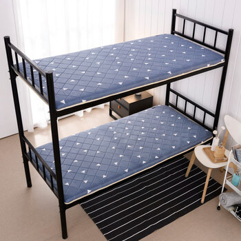 折叠床垫学生宿舍褥子0.9m寝室单人床上下铺1.